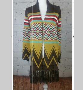 HOT & DELICIOUS Hippie Hobo Tribal Print Sweater